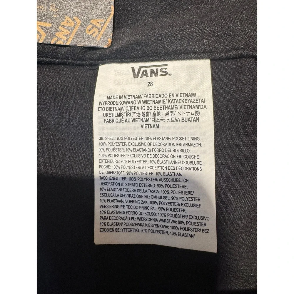 Vans Mens The Daily Solid Boardshort Black Checkerboard 18